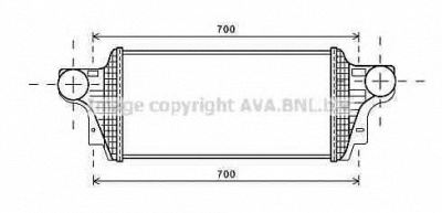 AVA QUALITY COOLING ms4549 -  Интеркулер